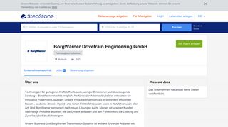 
                            12. Ihre Karriere bei BorgWarner Drivetrain Engineering GmbH | StepStone