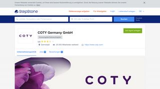 
                            5. Ihre Karriere bei COTY Germany GmbH | StepStone