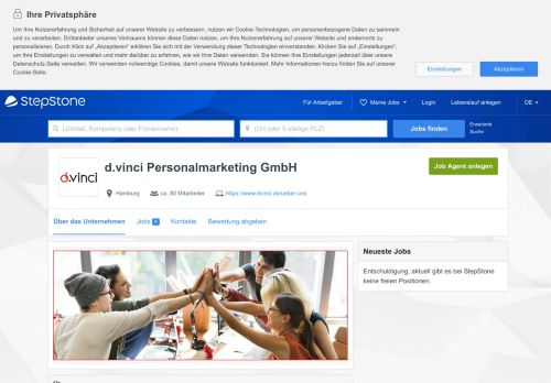 
                            7. Ihre Karriere bei d.vinci Personalmarketing GmbH | StepStone