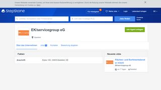 
                            10. Ihre Karriere bei EK/servicegroup eG | StepStone