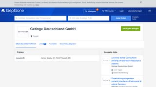 
                            10. Ihre Karriere bei Getinge Deutschland GmbH | StepStone