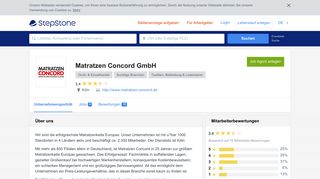 
                            11. Ihre Karriere bei Matratzen Concord GmbH | StepStone