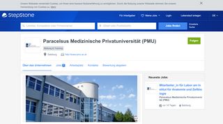 
                            7. Ihre Karriere bei Paracelsus Medizinische Privatuniversität (PMU ...