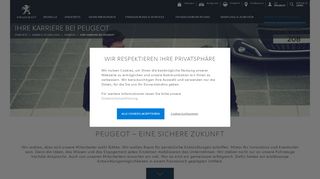 
                            1. Ihre Karriere bei PEUGEOT