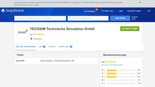 
                            8. Ihre Karriere bei TECOSIM Technische Simulation GmbH | StepStone