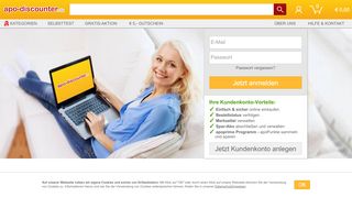 
                            1. Ihre Kundenkonto-Vorteile: Einfach & sicher online ... - Apo-Discounter