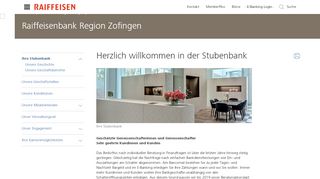 
                            2. Ihre Stubenbank - Raiffeisen Schweiz
