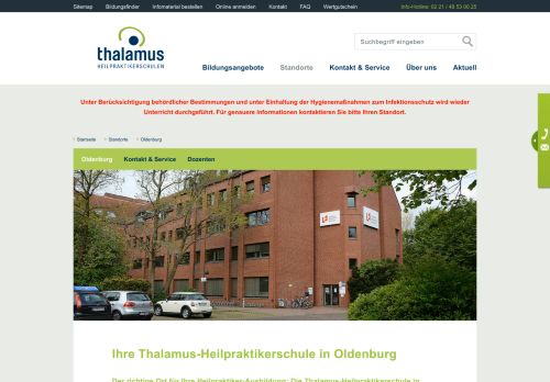 
                            10. Ihre Thalamus-Heilpraktikerschule in Oldenburg