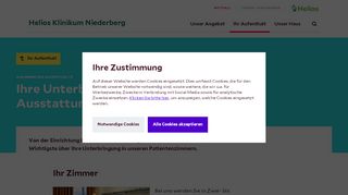 
                            2. Ihre Unterbringung | Ihr Aufenthalt - Helios Gesundheit