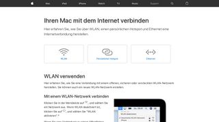 
                            1. Ihren Mac mit dem Internet verbinden - Apple Support