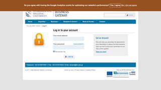 
                            4. IHU Business Gateway :: Log In - International Hellenic University