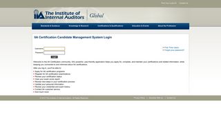 
                            6. IIA Certification Candidate Management System Login