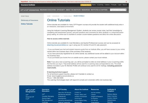 
                            2. IIC - Online Tutorials | For Students | Insurance Institute