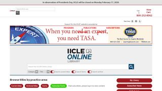 
                            12. IICLE Online | Illinois Institute for Continuing Legal Education - IICLE