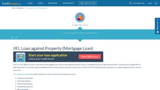 
                            6. IIFL Loan against Property (Mortgage Loan) - BankBazaar