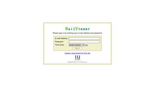 
                            5. IIJ MailViewer: Login