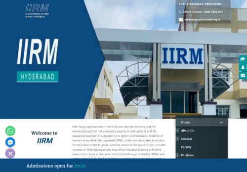 
                            11. IIRM | Institute Of Insurance and Risk Management