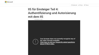 
                            1. IIS für Einsteiger Teil 4: Authentifizierung und Autorisierung mit dem ...
