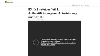 
                            2. IIS für Einsteiger Teil 4: Authentifizierung und Autorisierung mit dem ...