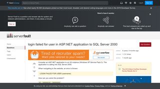 
                            5. iis - login failed for user in ASP.NET application to SQL Server ...