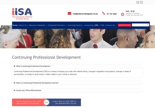 
                            8. IISA | Continuing Professional Development | CPD