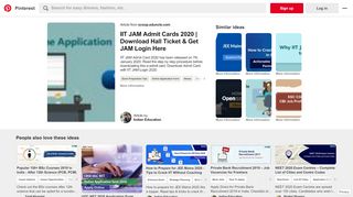 
                            3. IIT JAM Admit Cards 2019 Released – Download Now with JAM Login ...