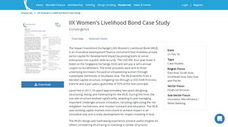 
                            10. IIX Women's Livelihood Bond Case Study - Convergence ...