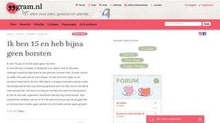 
                            11. Ik ben 15 en heb bijna geen borsten - Forum - 99gram.nl, alles ...