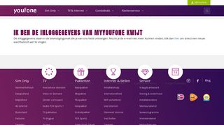 
                            3. Ik ben de inloggegevens van MyYoufone kwijt | Youfone