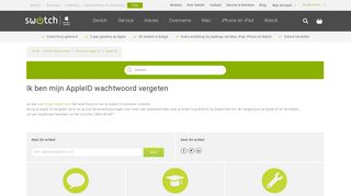 
                            7. Ik ben mijn AppleID wachtwoord vergeten – Switch Help Center