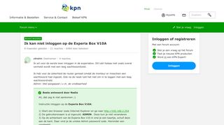 
                            8. Ik kan niet inloggen op de Experia Box V10A | KPN Community - KPN ...