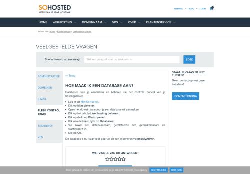 
                            3. Ik kan niet meer inloggen in PHP MyAdmin | SoHosted