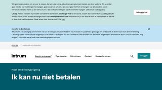 
                            3. Ik kan nu niet betalen | Intrum