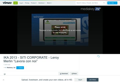 
                            12. IKA 2013 - SITI CORPORATE - Leroy Merlin “Lavora con noi” on Vimeo