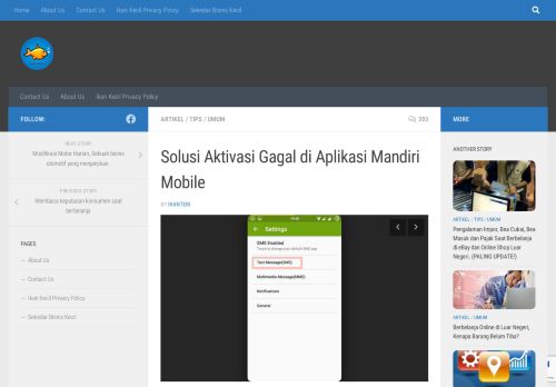 
                            6. IkanKecil | Solusi Aktivasi Gagal di Aplikasi Mandiri Mobile