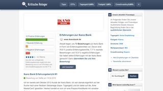 
                            7. Ikano Bank Erfahrungen (13 Berichte) - Kritische Anleger