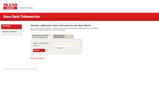 
                            6. Ikano Bank Onlineservice - Anmeldung