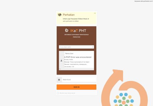 
                            1. IKaT PHT | Halaman Login - IKaT Perhutani