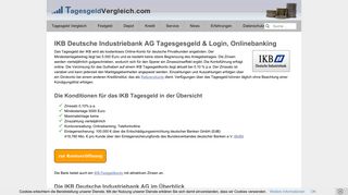 
                            5. IKB Tagesgeld - Deutsche Industriebank Login, Onlinebanking