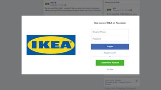 
                            13. IKEA - Are you an IKEA FAMILY member? Sign up today for... | Facebook