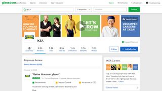 
                            12. IKEA - Better than most places | Glassdoor