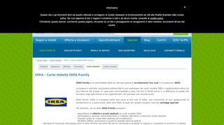 
                            13. IKEA - Carte fedeltà IKEA Family - Ultimoprezzo