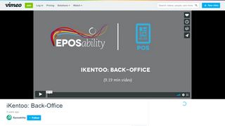 
                            5. iKentoo: Back-Office on Vimeo