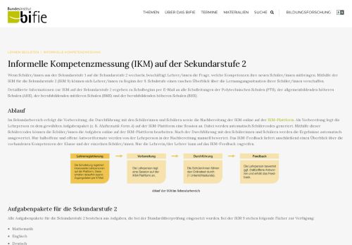 
                            8. IKM auf der Sekundarstufe 2 | BIFIE – Bundesinstitut für ...