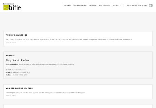 
                            5. IKM-Plattform | BIFIE – Bundesinstitut für Bildungsforschung ...