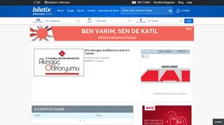 
                            12. IKU Akıngüç Auditorium and Art Center İstanbul tickets. - Biletix