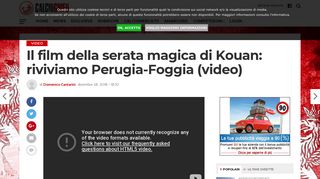 
                            9. Il film della serata magica di Kouan: riviviamo Perugia-Foggia (video ...