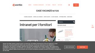 
                            5. Il Intranet per i fornitori Avantio per la gestione delle case vacanza