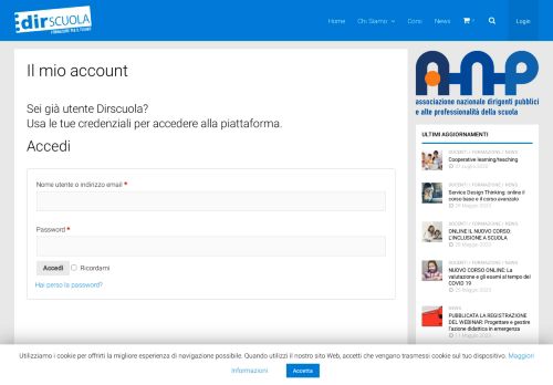 
                            1. Il mio account - Dirscuola