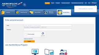 
                            1. Il mio Aeroflot Bonus account